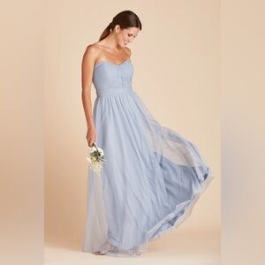 NWT Birdy Grey Christina Convertible Dress in Tulle Dusty Blue